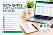 do data entry, web research, and virtual assistant tasks