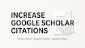 increase google scholar citations