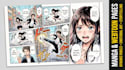 create manga webtoon comic pages sequential graphic novel cover character design