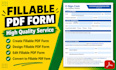 design and create fillable PDF form in 24 hours