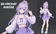 create vroid, vtuber and vrchat avatar with 3d rigging in blender