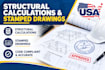 structural calculations and stamped engineering drawings