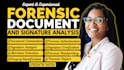 do forensic document, signature and handwriting analysis