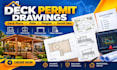 create deck permit drawings deck plans patio plans and city permit drawings