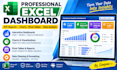 create a professional microsoft excel dashboard with charts and KPI reports