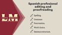 proofreading and editing your text