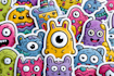 create cute doodles, illustration, sticker design