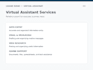 provide virtual assistant services