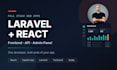 build a full stack laravel react app with admin panel