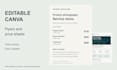 design editable canva flyers and price sheets