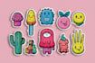 draw cute doodles designs stickers illustrations