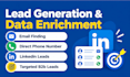 data enrichment linkedin lead, direct phone number with b2b leads