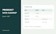 clean and organize product data in excel or CSV