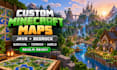 build custom minecraft map world survival terrain bedrock java minecraft vormac