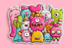 create cute doodles, illustration, sticker design