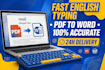 do fast typing work, pdf to word and image to word