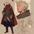 draw character and oc design, concept, dnd art