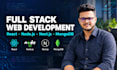 develop a full stack website with react, node js and mongodb