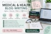 write medical articles and blogs