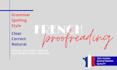 proofread and edit your french text