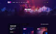 create a modern music website for artists, djs, bands, musicians record label