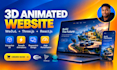 design and develop interactive 3d animated website using webgl, threejs, reactjs