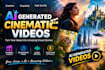 create amazing ai generated videos for you
