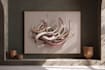 custom abstract arabic calligraphy wall art, unique digital art