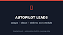 build automated b2b lead generation scrapers