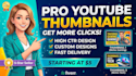 design catchy youtube thumbnail