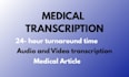 transcribe a 5 hours medical transcript daily