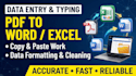 be your reliable data entry and typing specialist