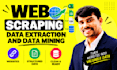 do web scraping, data extraction and data mining