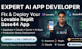 build base44 ai app, saas mvp, web app, ai app and bug fixing