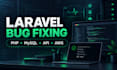 fix laravel bugs errors and production issues