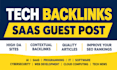 build powerful tech backlink with saas guest post