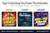 design viral youtube thumbnails for upsc and education niche