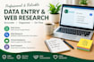 data entry web search