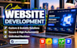 build website development as full stack website and front end web develop