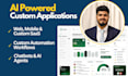 develop ai powered web, automation and mobile applications