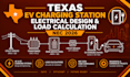 texas ev charging station electrical design load calculation nec