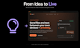 build and launch your custom web app with domain and hosting