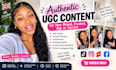 create authentic ugc content as a female creator UK