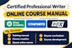 write course lessons, training materials, worksheets and quizzes