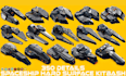 create cinematic spaceship fighter, starship, spacecraft, unreal engine