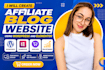 create an affiliate blog website using wordpress and elementor