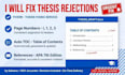 fix thesis page numbers table of contents and references