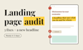 audit your landing page with 3 concrete fixes and a stronger headline