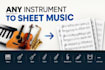 transcribe any instrument to professional sheet music
