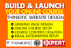 setup, build, and customize your thinkific online course website